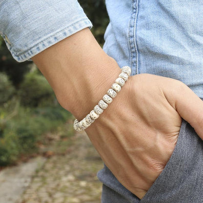 Handmade Tibetan Buddhist bracelet with bodhi seeds