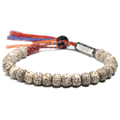 Handmade Tibetan Buddhist bracelet with bodhi seeds